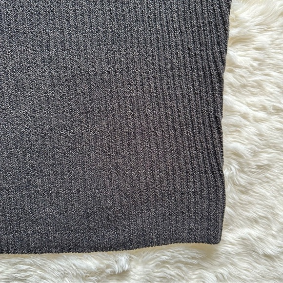 Free People FP Beach Dress Mango Sweater Mini Oversized Ribbed Knit Black M - Picture 8 of 13